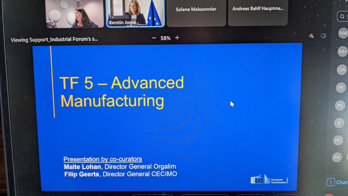 We're up! Presented by <a href="/Orgalim_EU/">Orgalim</a> with the work of a multi sector group. With definition, case studies, SWOTs and recommendations. <a href="/EuropaBio/">EuropaBio</a> flies the flag for #biomanufacturing.