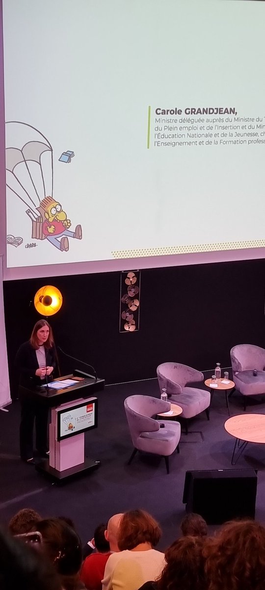 #JRES <a href="/CGrandjean_/">Carole Grandjean</a> "Nous voulons mieux travailler sur les motifs d'abandon, de rupture de contrat avant la fin de l'apprentissage, que le parcours s'adapte mieux au développement du jeune. Également au sujet de l'illettrisme, apporter un socle suffisant pour bien s'intégrer"