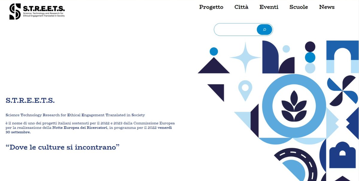 Anche #CREO tra i partner del progetto #STREETS-Notte dei Ricercatori, scopri i pre-eventi in corso e il programma del 30 settembre! 👇
nottedeiricercatori-streets.it/wp/
#notteeuropeadeiricercatori #europeanresearchnight