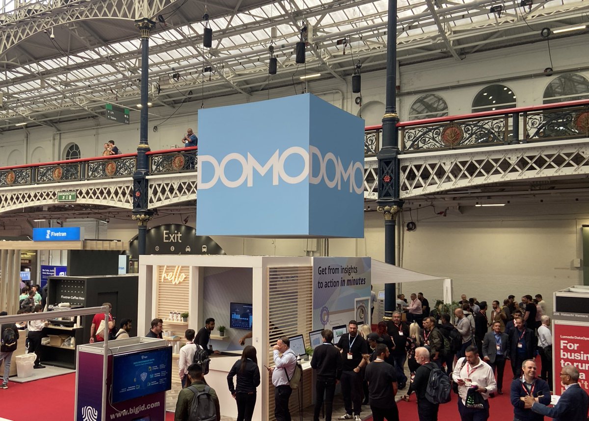 Domotalk's tweet photo. Are you in London? 👩💻
Come and see us at @BigData_LDN, where we’ll be amongst over 100 leading technology vendors and consultants!
Finish off day 1 with drinks with Domo at 5pm, stand 306!
📍@olympia_london
#BigDataLDN #TechShowLondon #ModernBI https://t.co/8gcKZTeIRu