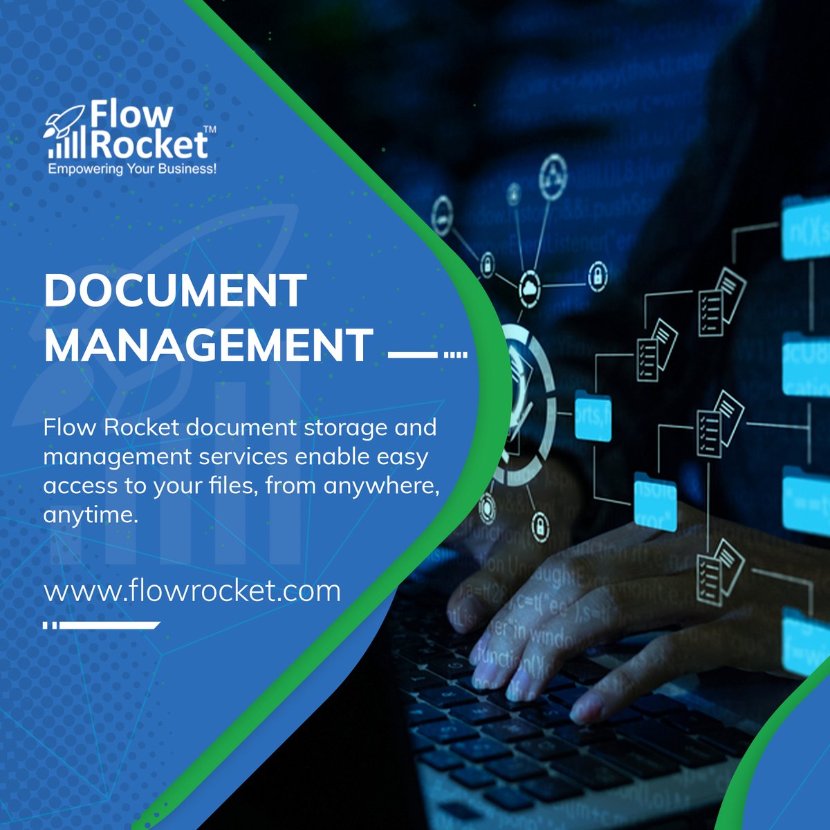 Iamflowrocket's tweet photo. #FlowRocket document storage and management services enable easy access to your files, from anywhere, anytime. 
Leave your worries about document storage, backups, disaster recovery and handling charges to us. Explore our document management acumen, right away
#DocumentManagement https://t.co/QrjJJCQ1CL