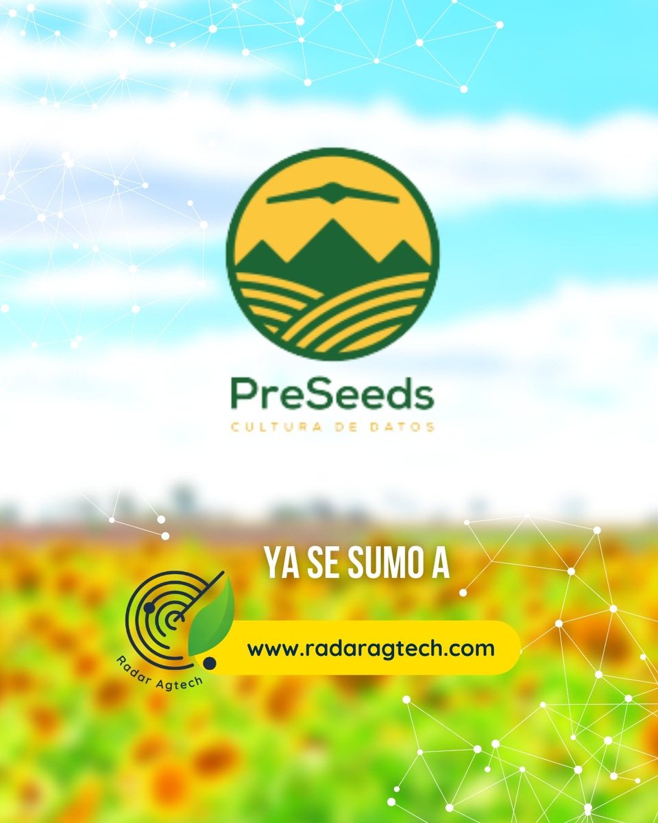 RadarAgtech's tweet photo. 🌄 Bienvenida @Preseeds_AgTech 🌄

PreSeeds facilita el ingreso a la agricultura de precisión a través del uso de herramientas GIS.

Prestan servicios de asesoramiento, consultorías, mapeos y relevamientos con drones en Argentina y Uruguay 🇦🇷🇺🇾

Visitalos en nuestra web 🙂 https://t.co/RQrSOGyBQp