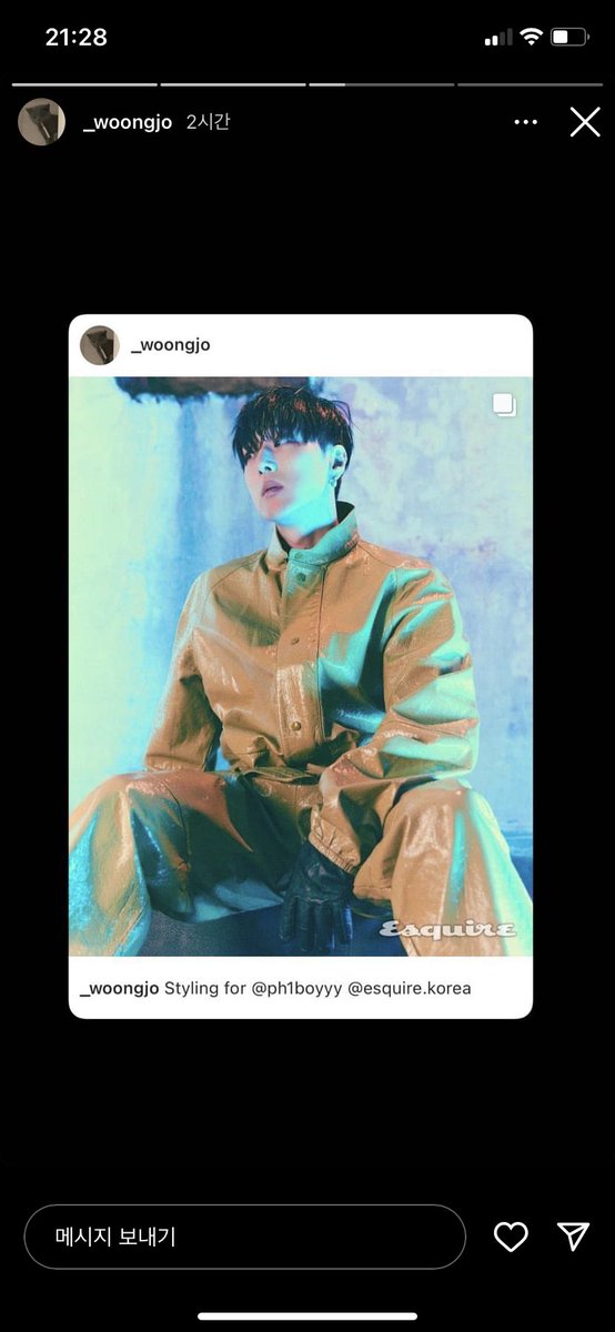 whereisxx's tweet photo. 헐 이거 조웅이 스타일링 해줬대 https://t.co/Bm0c9wArsJ