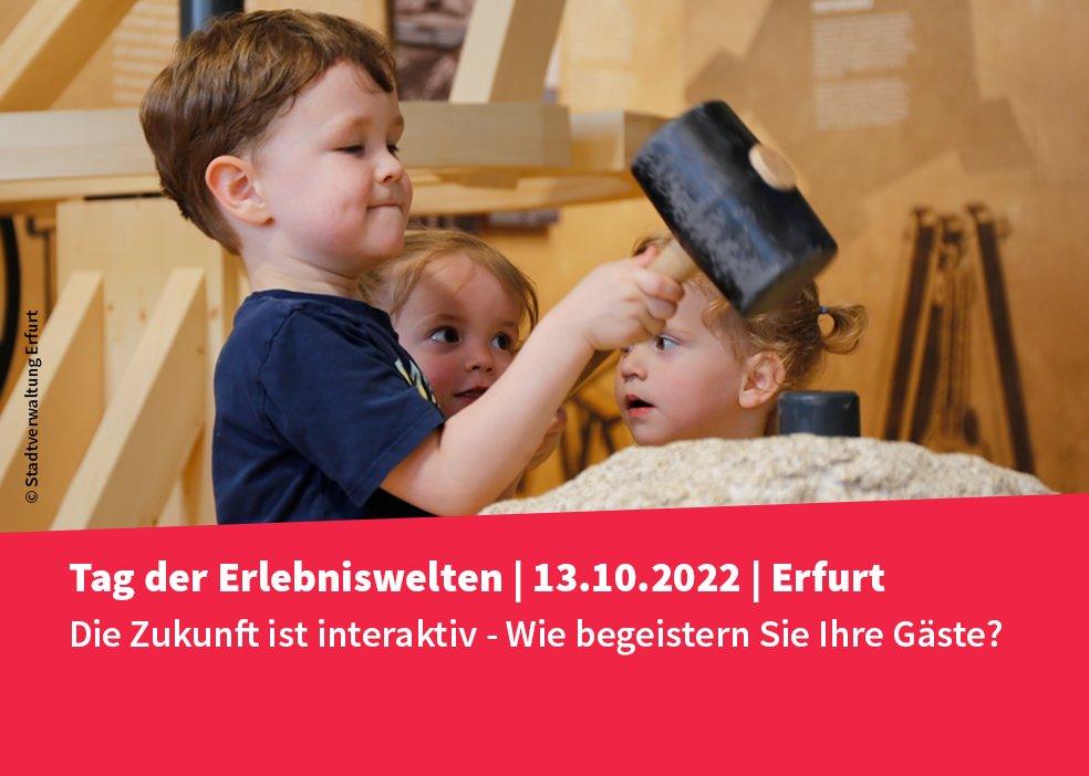 Tag der Erlebniswelten | 13.10.22 | Petersberg #Erfurt | Wir zeigen Ihnen, wie Sie mit modernen Erlebnis- und Lernwelten und multimedialen Mitmach-Medien-Stationen alle Sinne ansprechen, alle Altersgruppen begeistern und Geschichte zum Leben erwecken. #museum #medientechnik