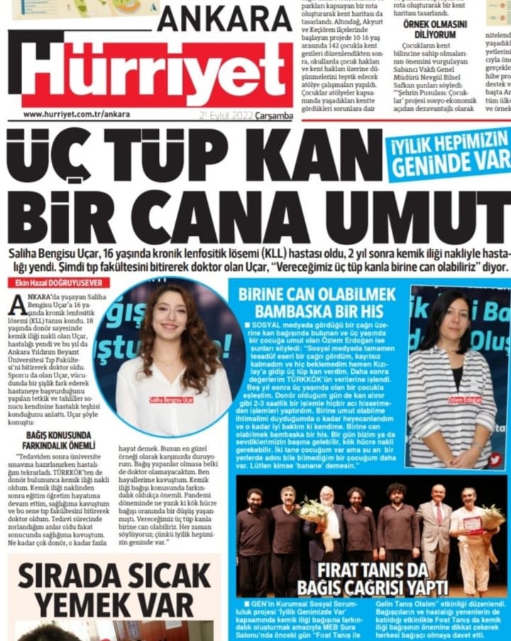 #Kemikiliğibağış ında farkındalık sağlamak için gerçekleştirdiğimiz <a href="/iyilikgenimizde/">iyilikgenimizdevar</a> projesi için kahramanlar ve cesurlar Hürriyet Ankara'dan sevgili Ekin Hazal Doğruyusever'e konuştu