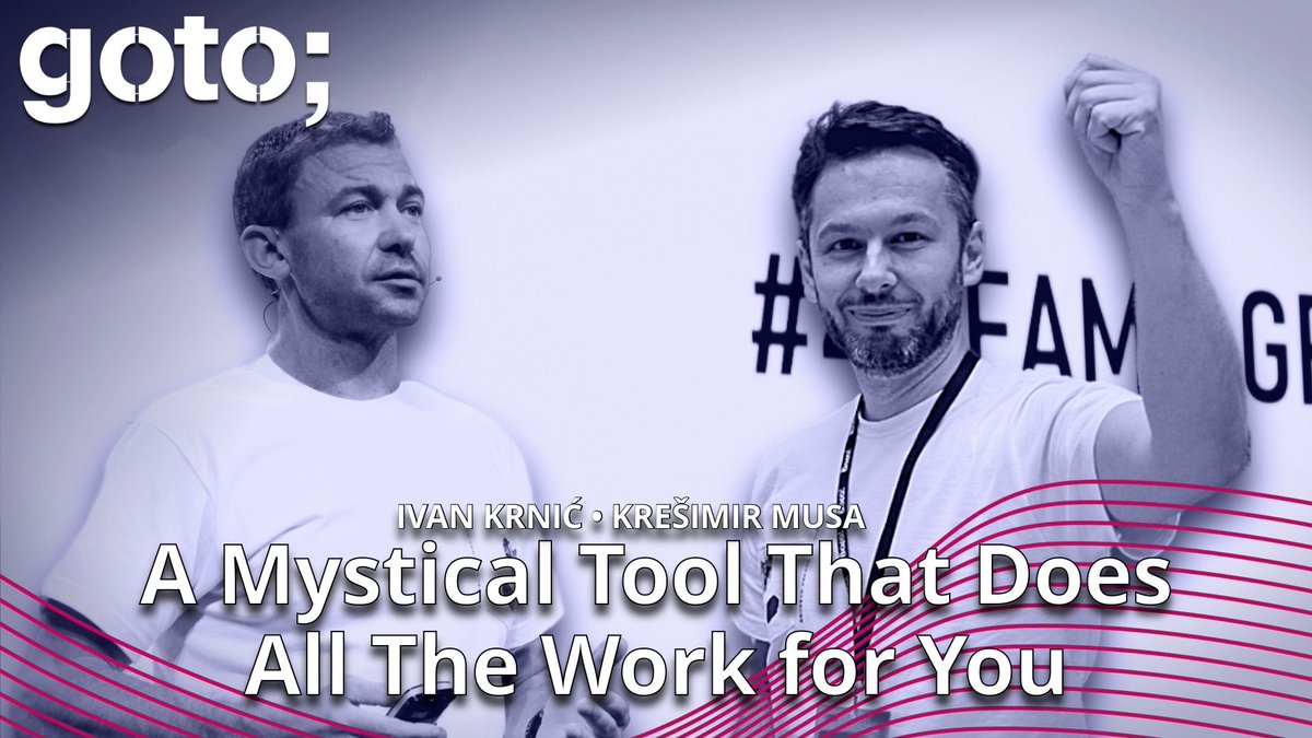 We have invited <a href="/ikrnic/">Ivan Krnic イヴァン</a> &amp; <a href="/kresimirmusa/">Kresimir Musa</a> from <a href="/croz_hr/">CROZ</a> to #GOTOams to talk about their custom-built tool to achieve the best developer experience. Hear their eight touchpoints in the developer journey that will help you in future projects

youtu.be/Abdp_BnRIx0?li…