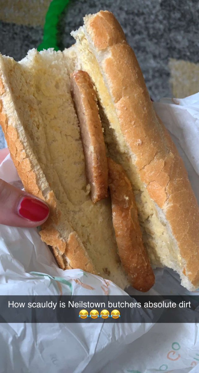 Asked for a roll with sausages and got this, scauldy rolls 😂😂
