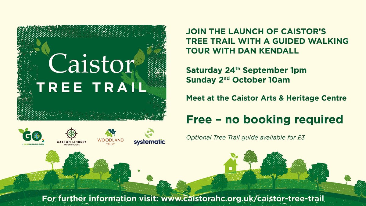 Mark #TheGreatBigGreenWeek by joining Caistor’s new Tree Trail, launching with guided tours from Dan at @WLTreeReports from @caistorcentre. We had the pleasure of designing, producing & donating the guides, enjoy! 🌲🌳 @WestLindseyDC @LoveLincsWolds @WoodlandTrust