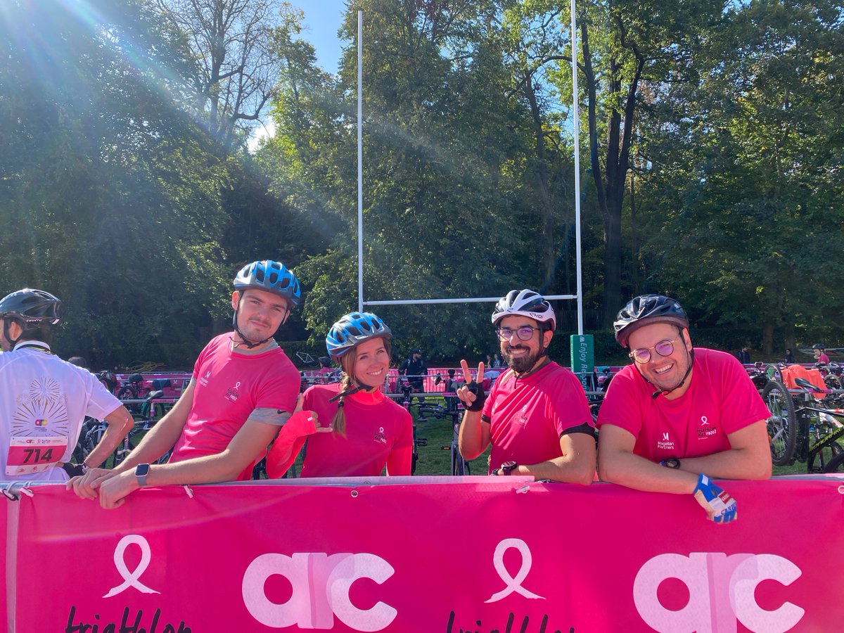 MagellanCons's tweet photo. ✨ Samedi dernier, 11 de nos collaboratrices et collaborateurs ont participé au Triathlon des Roses organisé par Fondation ARC pour la recherche sur le cancer du sein.

👏 Merci et bravo à nos équipes pour leur soutien et leur participation. https://t.co/NU2H2TYt5u