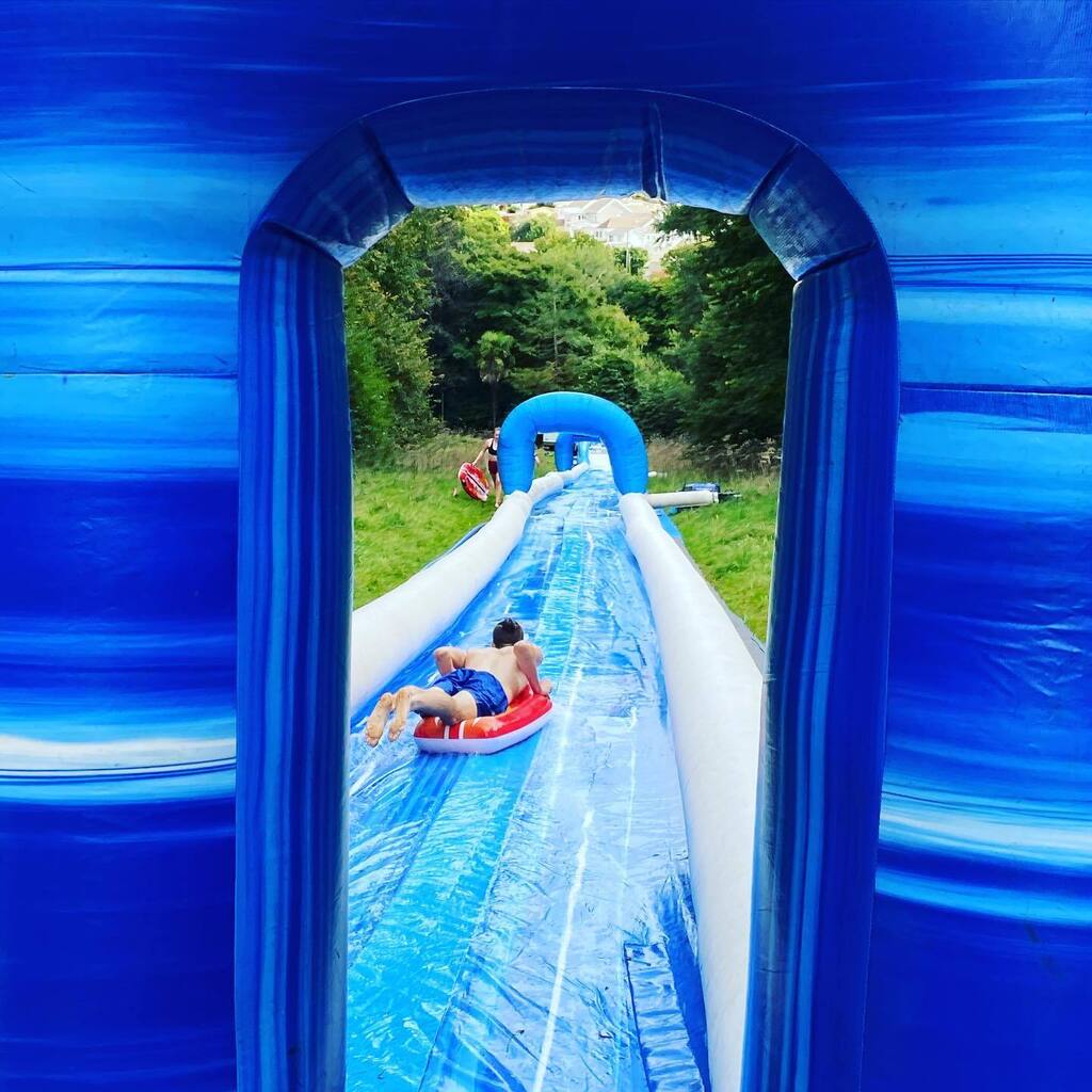A benefit of having a campus on a hill - come and have a go! #penryncampus #slipandslide #studentlife #welcomeback