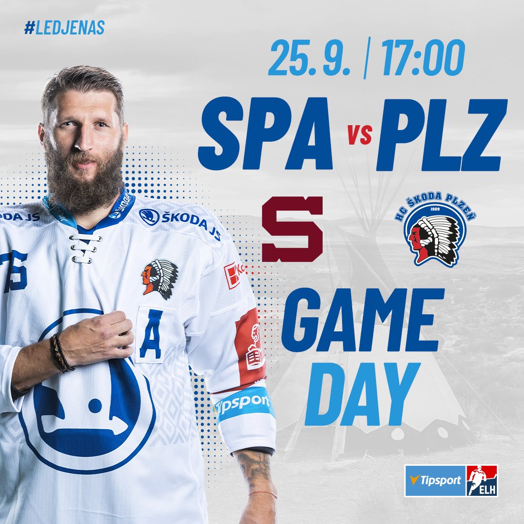 HC_Plzen's tweet photo. 🏒GAMEDAY🏒
Nedělní den patří hokeji! Dnes pod dohledem televizních kamer budeme bojovat o extraligové body na Spartě! #ledjenas #spavplz https://t.co/mWoliksbSN