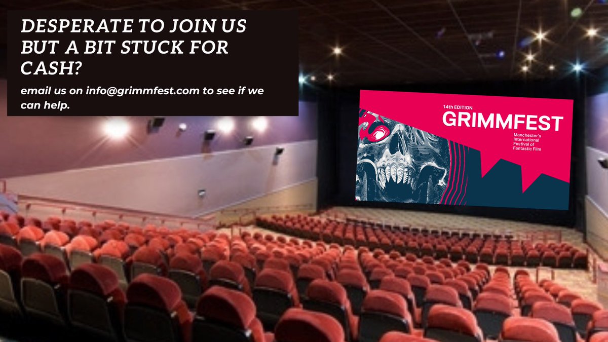 grimmfest's tweet photo. Are you desperate to attend Grimmfest this year, but just cant afford a FULL pass right now? If so email us on info@grimmfest.com &amp; we will see if we can help 🖤 #FilmTwitter https://t.co/D6IPD0nBTG