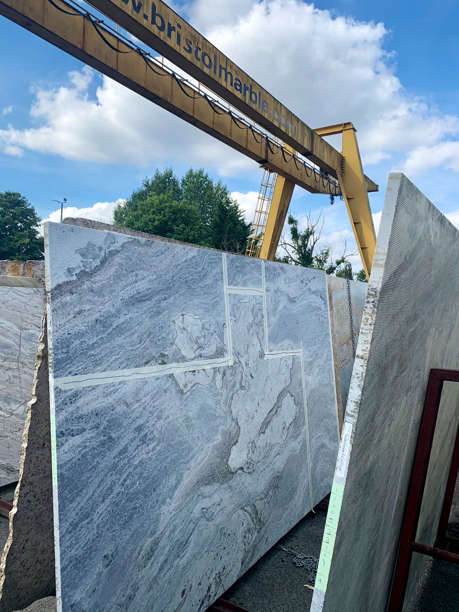 Bristol_Marble's tweet photo. Lovely day for a plot. Being marked out here is our Blue Fantasy Leather granite.  
 
#graniteworktops #granitecountertops https://t.co/gTRzELTwbl