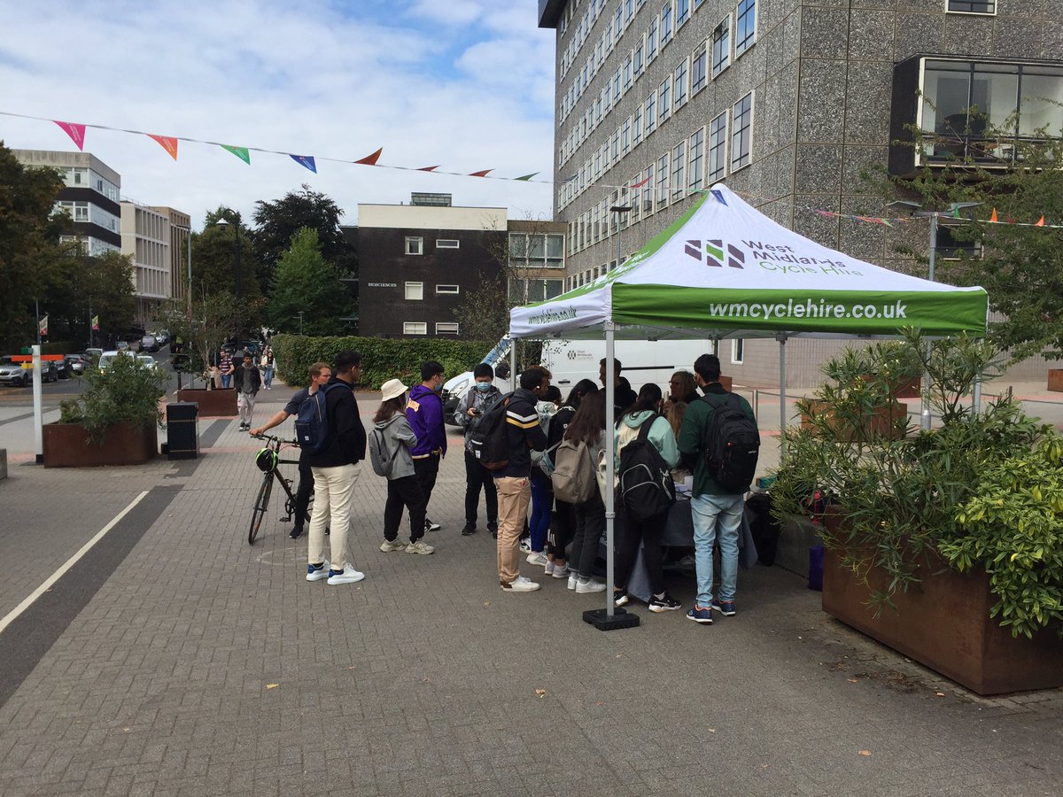 As is the travel advice stand from @TfWM and <a href="/WMCycleHire/">West Midlands Cycle Hire</a>