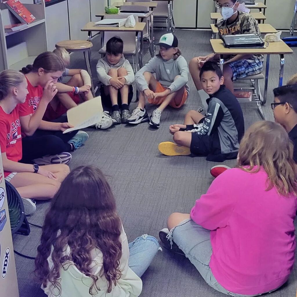 RCSHartMS's tweet photo. This morning Hart started the day with small group community conversations, thanks to our WEB leaders for leading these!!! #LeadwithHart #OneHart https://t.co/d1adaLNQY8