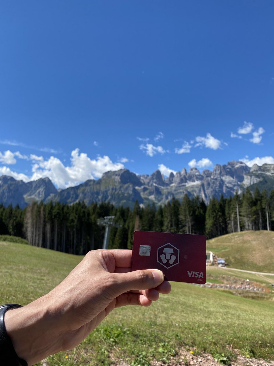 Hoppity_Woof's tweet photo. @cryptocom Dolomiti 🇮🇹
On vacation..
#Cryptocomcard #RubySteel #CRO #CROFam #FFTB https://t.co/1pdN6Bghl0
