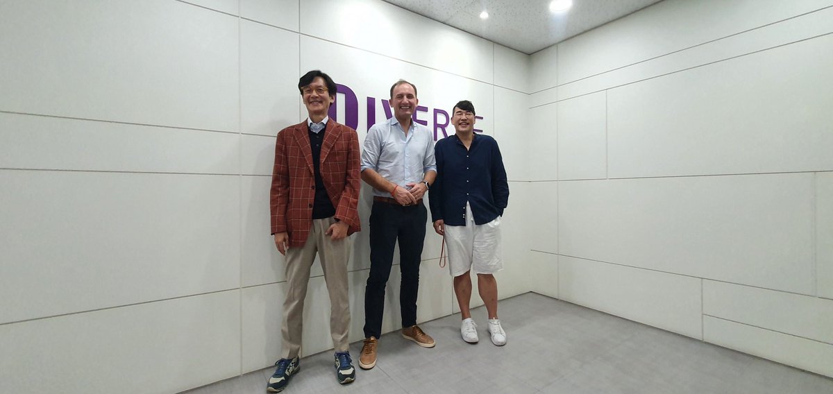 CRETA_WORLD's tweet photo. Greg Lee from YGG (Yield Guild Games), the global P2E community revolving around Axie Infinity, Genopets, Mobox and etc., and Arben Kane, co-founder of Creta visiting Diverse Inc.(subsidiary of Bloom Technology), the developer of @Creta platform to discuss strategic collaboration https://t.co/8eArSYyd1x