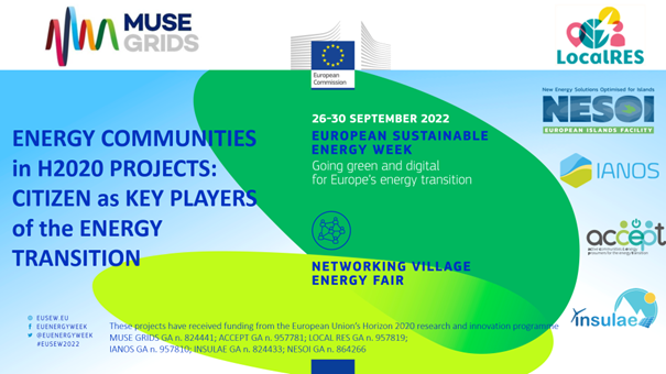 AcceptH2020's tweet photo. ACCEPT is part of the #EUSEW2022 (European Sustainable Energy Week)!
Project partners @RINA1861 will represent @AcceptH2020 , promoting the project at their booth! #event #knowledgesharing #energycommunities #energytransition https://t.co/lyiCKyikJ5