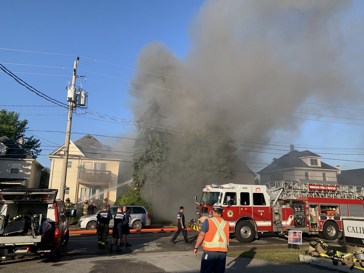 Fire still going strong over four hours later. Hydro in neighbourhood off.