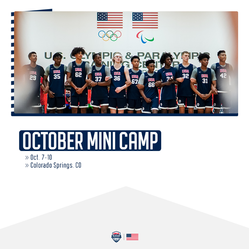 usabjnt's tweet photo. WE'RE BACK 😏

🇺🇸 62 athletes are set to take part in the USA Men’s Junior National Team minicamp from October 7-10 in Colorado Springs!