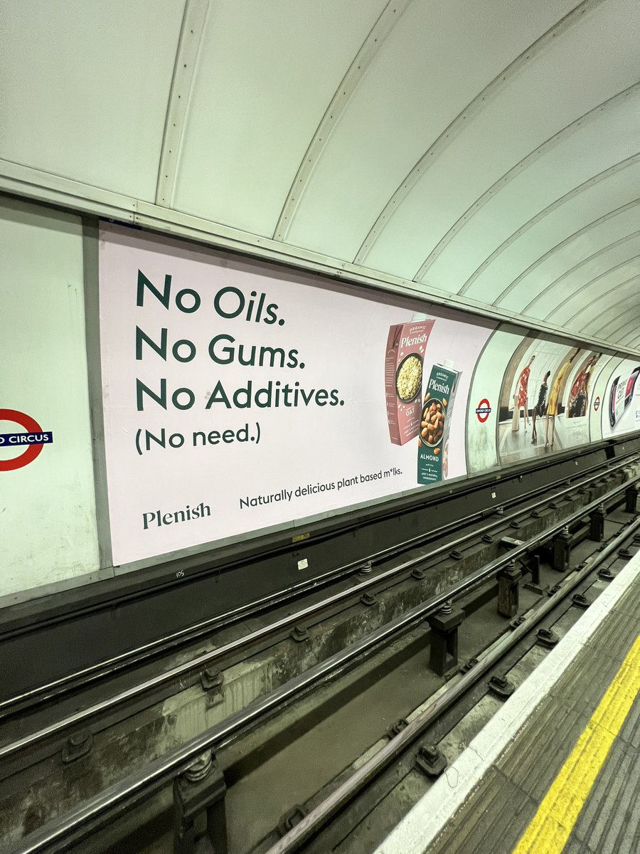 Last week <a href="/Goodstuffers/">Goodstuff</a> helped <a href="/PlenishDrinks/">PlenishDrinks</a> launch on OOH. Boasting the product’s natural ingredients; with No Oils. No Gums. No Additives. Because there is simply No Need! Keep an eye out for this campaign whilst on your way to get your alt m*lk coffee in the morning ☕️ #OOH