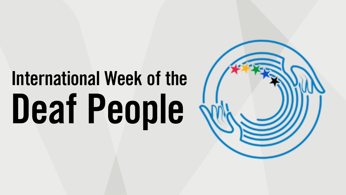 International Week of the Deaf People(9/19-25),strives to promote the human rights of deaf people and highlight topics that merit attention.
This year's theme,"Building Inclusive Communities for All",aims to increase awareness of the deaf and hard of hearing communities.
#IWDeaf