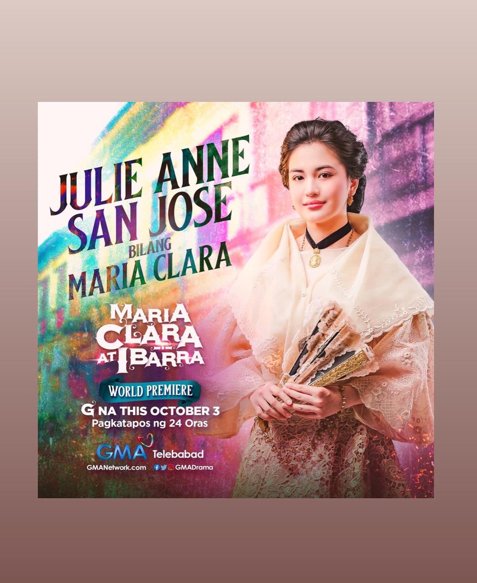 MyJaps's tweet photo. Maria Clara at Ibarra - Oktubre 3 na! https://t.co/gNBiHkyhd7