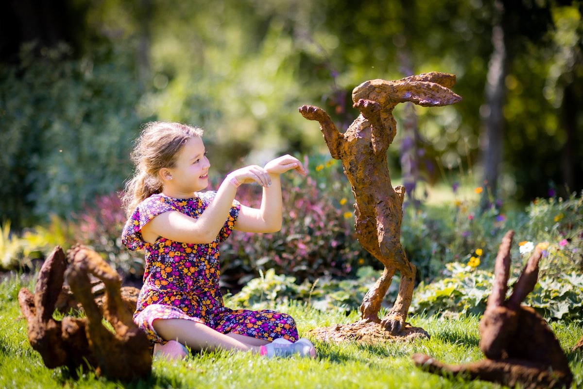 leedscastleuk's tweet photo. ✨ Meet the artist of #DesignMonth at #LeedsCastle ✨
Christine Baxter's iron hares can be found hopping and prancing on the Pavilion Lawn.
Available to purchase, for more information please visit: https://t.co/d7k9KdIUHa https://t.co/MRviQrzbQ0