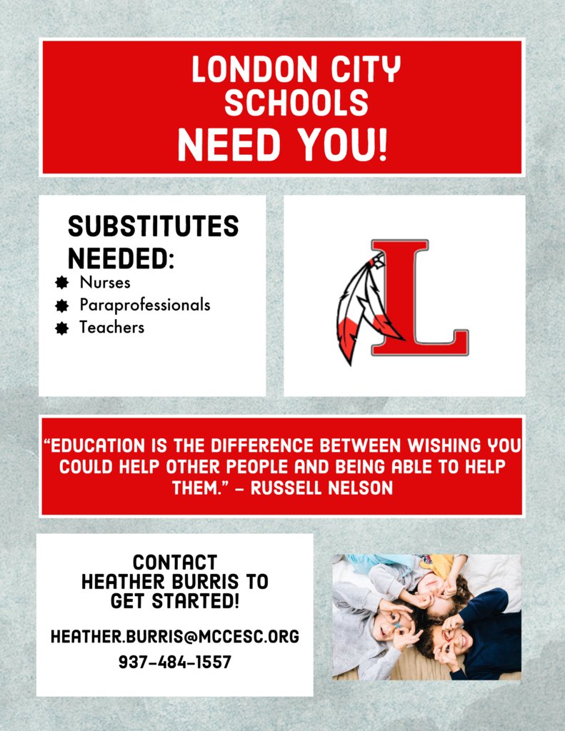 MGBrowning9's tweet photo. Love kids? Bored at home? Have a little extra free time? Well, look no further! Substitutes are needed! #londonpossible https://t.co/fQrdUaHcoh