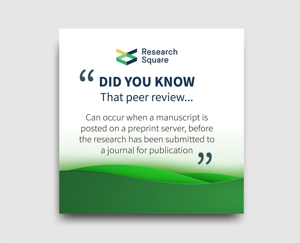journalexperts's tweet photo. Peer Review Tip #3 If you preprint peer review can start immediately before a journal is even selected.
#articlereview #review #researchpaper #preprint https://t.co/2PXwOd8JoC