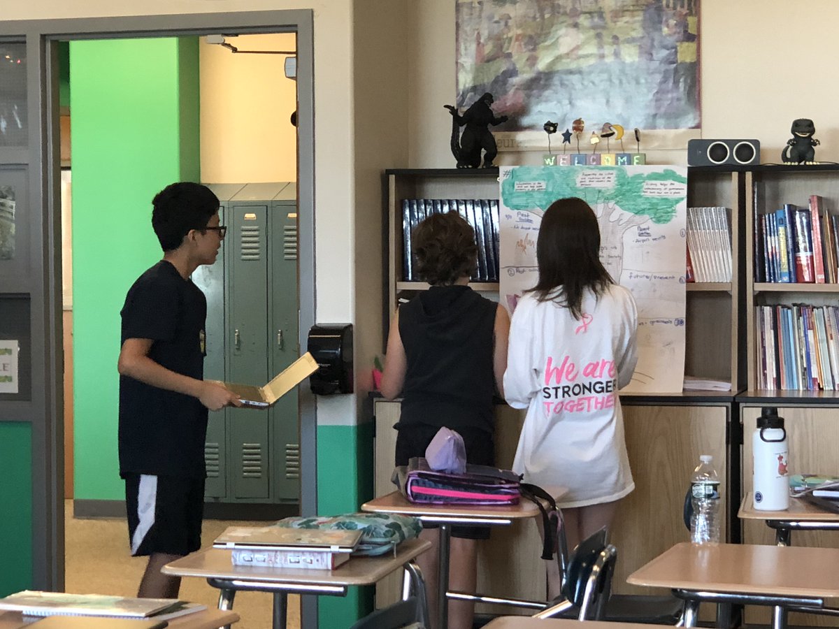 NFMiddlePurple's tweet photo. Mrs. Coffey's students doing a Gallery Walk showing 5 Reasons Why History is Important...#MrsCoffeyNFMS https://t.co/77jKw3q3u0