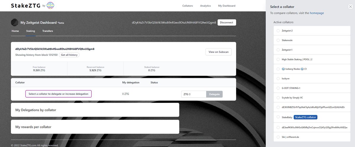 stakenode_dev's tweet photo. To stake $ZTG follow those steps:

🧩Go https://t.co/NtfbrOblVr
🧩Connect Your @PolkadotJs #Zeitgeist account
🧩Click "Select a Collator to Delegate" 
🧩Pick Your preferred independent Collator - #Stakenode, #Sik, #Stakebaby, or #luckyve
🧩Input $ZTG amount &amp; click "Delegate" https://t.co/6hdllGndep