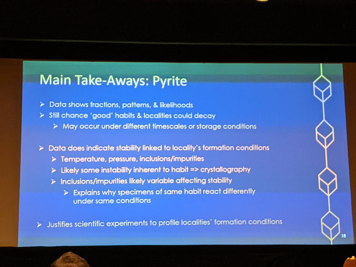 OriginalGCG's tweet photo. Katheryn Royce rounds up the presentations this morning talking about pyrite in collections, decay, preservation and potential ways to deal with it in collections. Some good take home messages
#SPPC2022 https://t.co/hH9TXfUVnz
