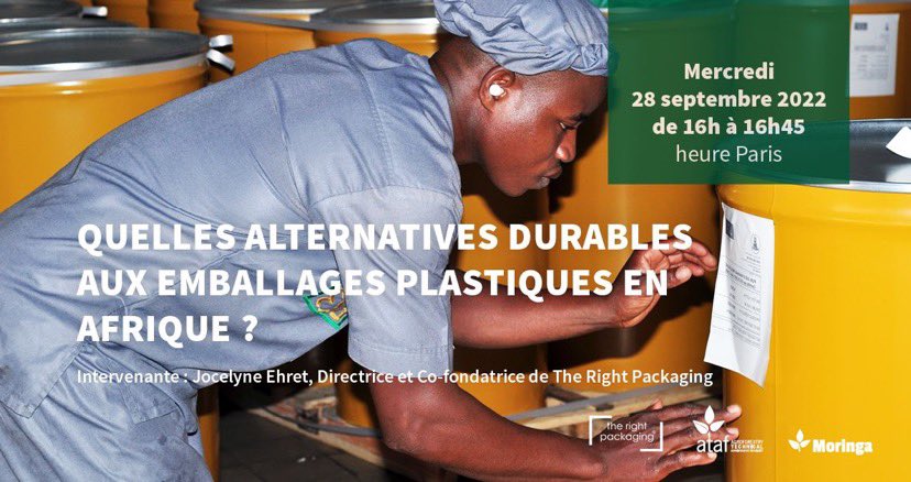 #Alternative au #plastique en #Afrique Register for the webinar (in French) slides in English here: lnkd.in/e2uWr3P6