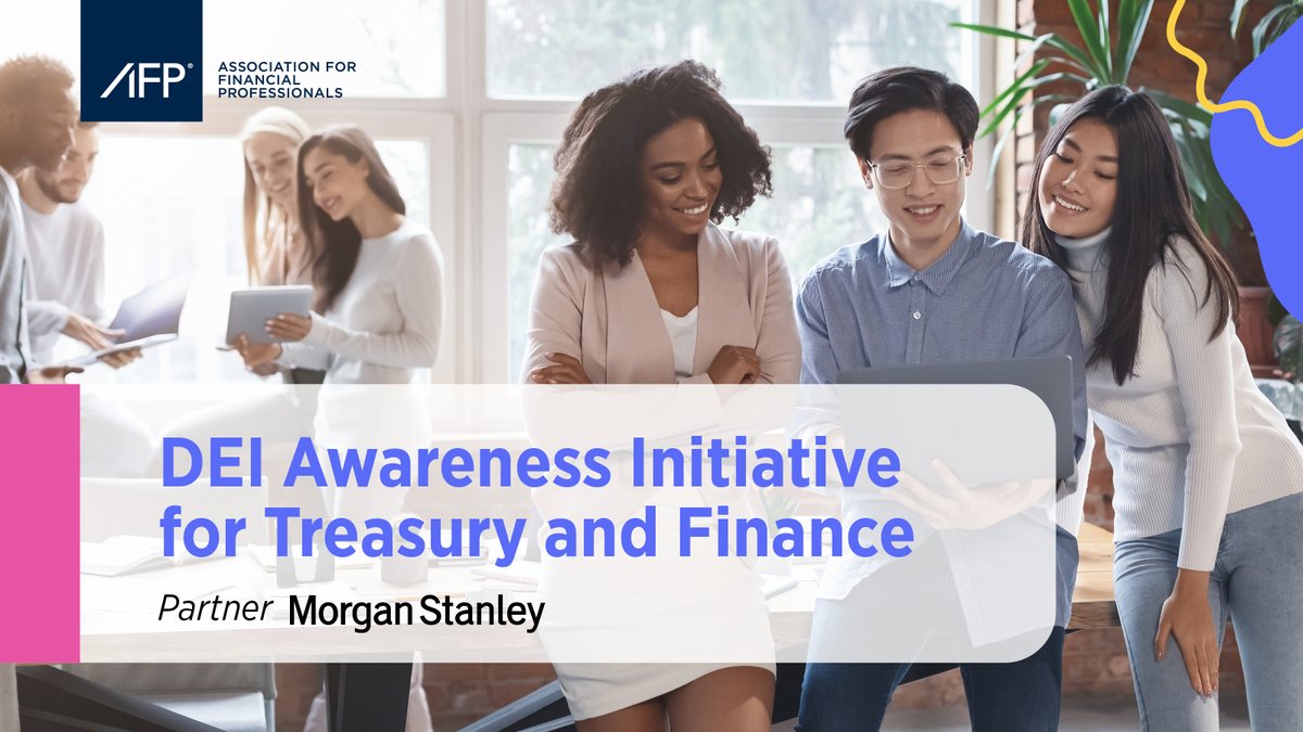 JimKaitz's tweet photo. I’m happy to share that @MorganStanley has joined the @AFPonline #DEI Initiative for Treasury and Finance. Together, we’ll empower college students and young professionals from underrepresented communities to lead rewarding #treasury and #finance careers. https://t.co/fbmSlkKJVo https://t.co/gaLltlnhGX