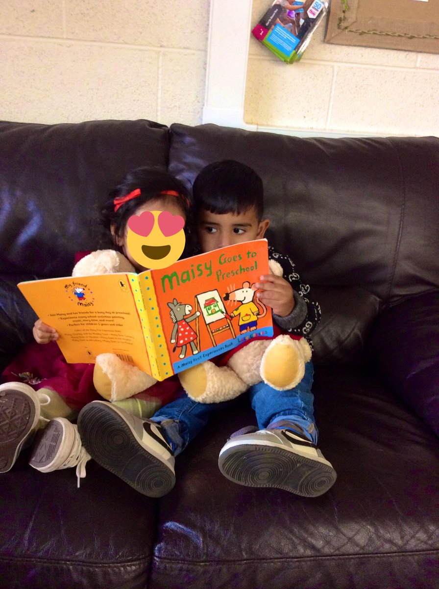 ECS_Keighley's tweet photo. The preschool children have settled in well and enjoyed exploring their new surroundings. #50TTD #04makeyourmark #10booksharing #buildingrelationships https://t.co/H6bguRsGiX