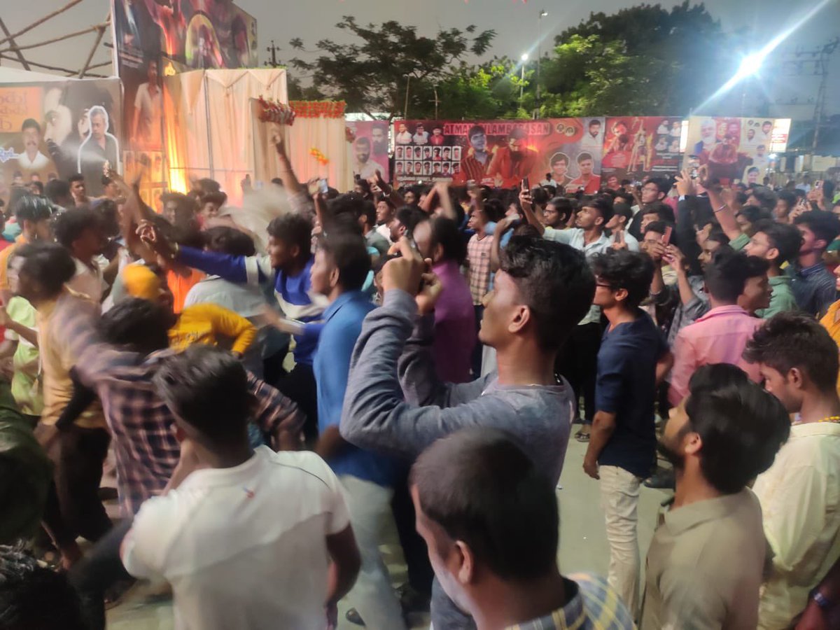 RamCinemas's tweet photo. AK's #Thunivu First Look Celebration in our venue 😎 https://t.co/hlZhH5xdSh