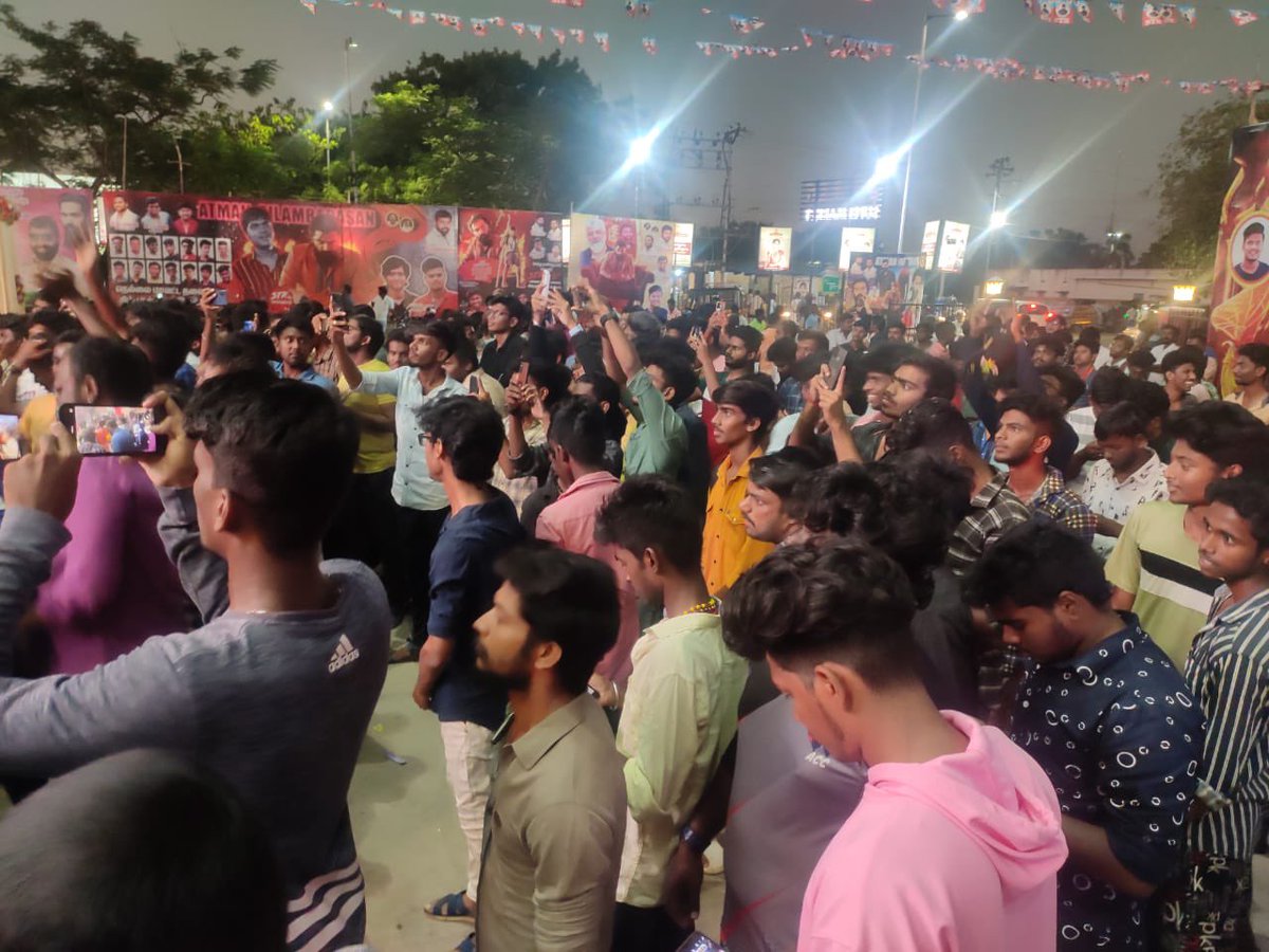 RamCinemas's tweet photo. AK's #Thunivu First Look Celebration in our venue 😎 https://t.co/hlZhH5xdSh
