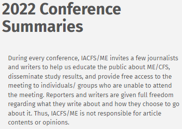 TomKindlon's tweet photo. A page which links to reports &amp; summaries on the recent #IACFSME conference, by @MiriamETucker, @CortJohnson, @s4me_info, @MEResearchUK &amp; @patientled

https://t.co/FrlucN0p4Y

#MyalgicEncephalomyelitis #ChronicFatigueSyndrome #MEcfs #CFS #MyalgicE #PwME #MEeps #CFSME #CFIDS #SEID https://t.co/7MI83mINbz