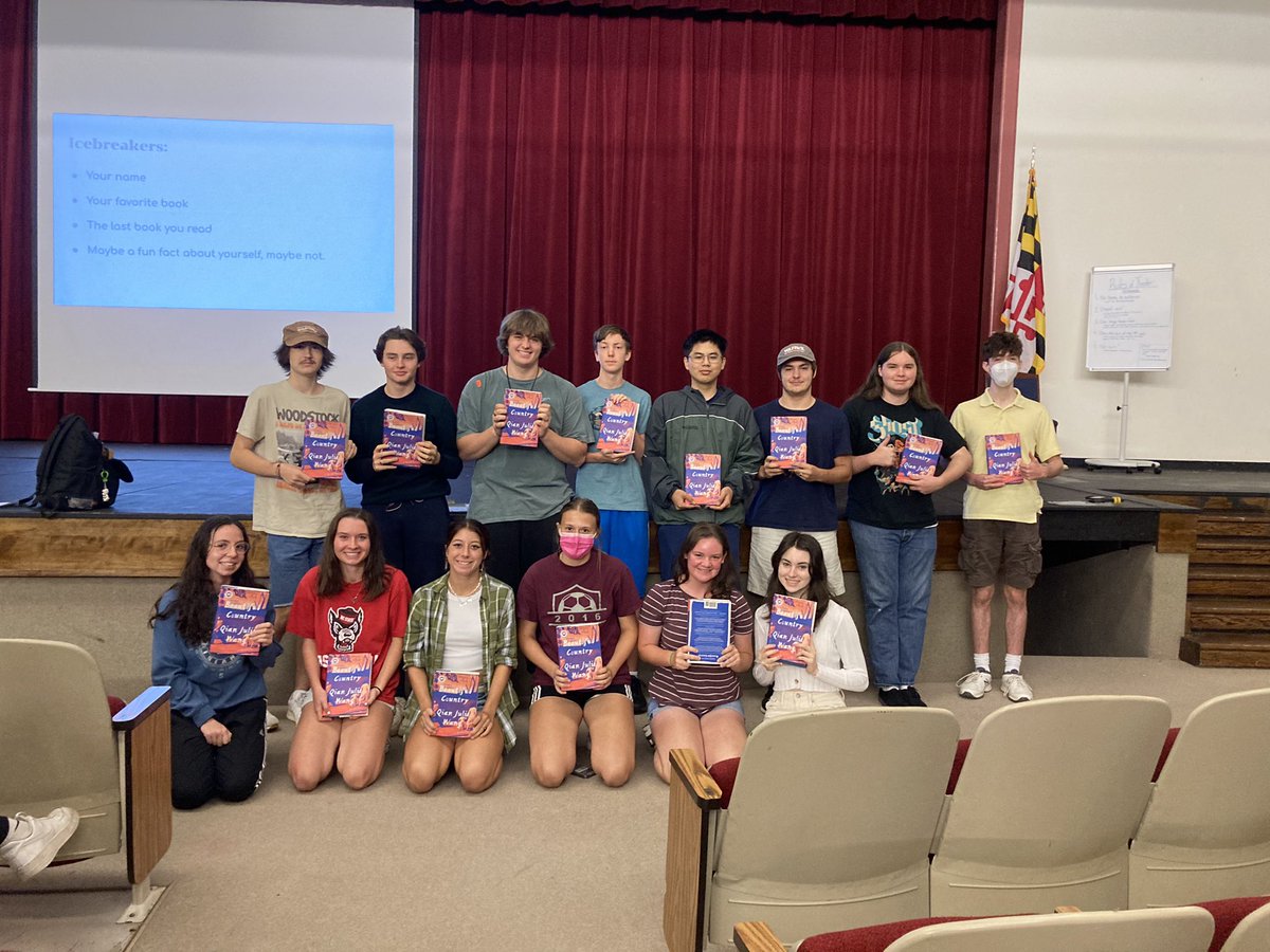BrunswickNEHS's tweet photo. Great first meeting, we distributed Beautiful Country by Qian Julie Wang to our seniors for the NEHS scholarship. Thank you to all who have donated to get these books! https://t.co/pB5adjRz1n