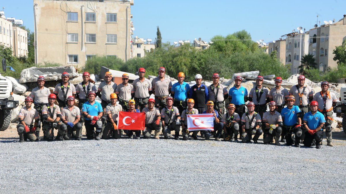AFADBaskanlik's tweet photo. Kuzey Kıbrıs Türk Cumhuriyeti Sivil Savunma Teşkilatı Başkanlığı ile imzalanan iş birliği protokolü çerçevesinde;

11 - 16 Eylül tarihleri arasında 2️⃣9️⃣ personele, “Kentsel Arama Kurtarma Eğitimi” verildi.

Afet risklerine karşı, hep birlikte! https://t.co/Tj9EJ7nNX7