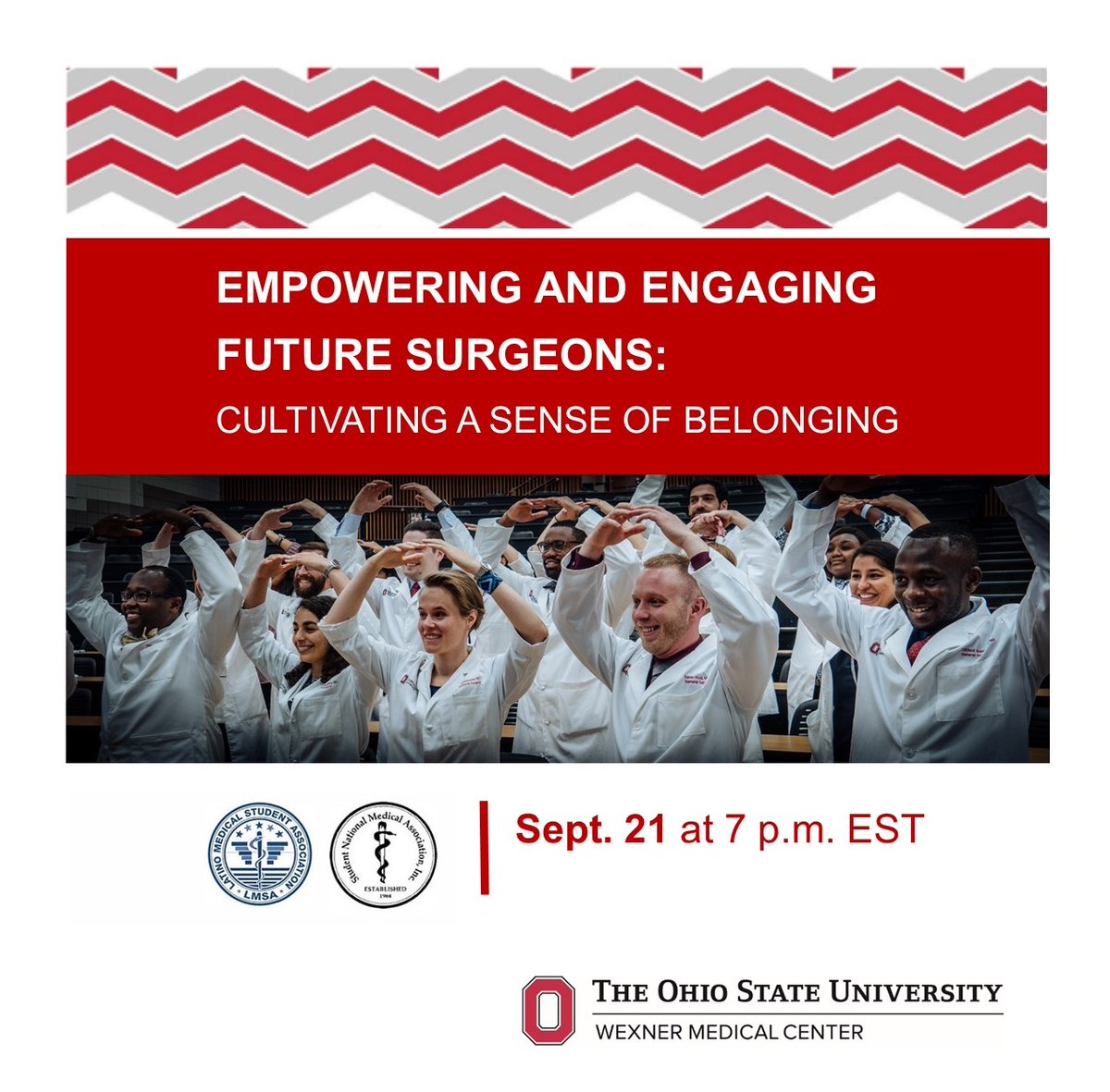 TONIGHT @ 7pm #OhioStateSurg is offering <a href="/AMAmedstudents/">AMA Medical Students</a> interested in #GeneralSurgery, Empowering and Engaging Future Surgeons - Cultivating a Sense of Belonging! 
View agenda➡️go.osu.edu/CQng 
Register NOW! ➡️go.osu.edu/CQne