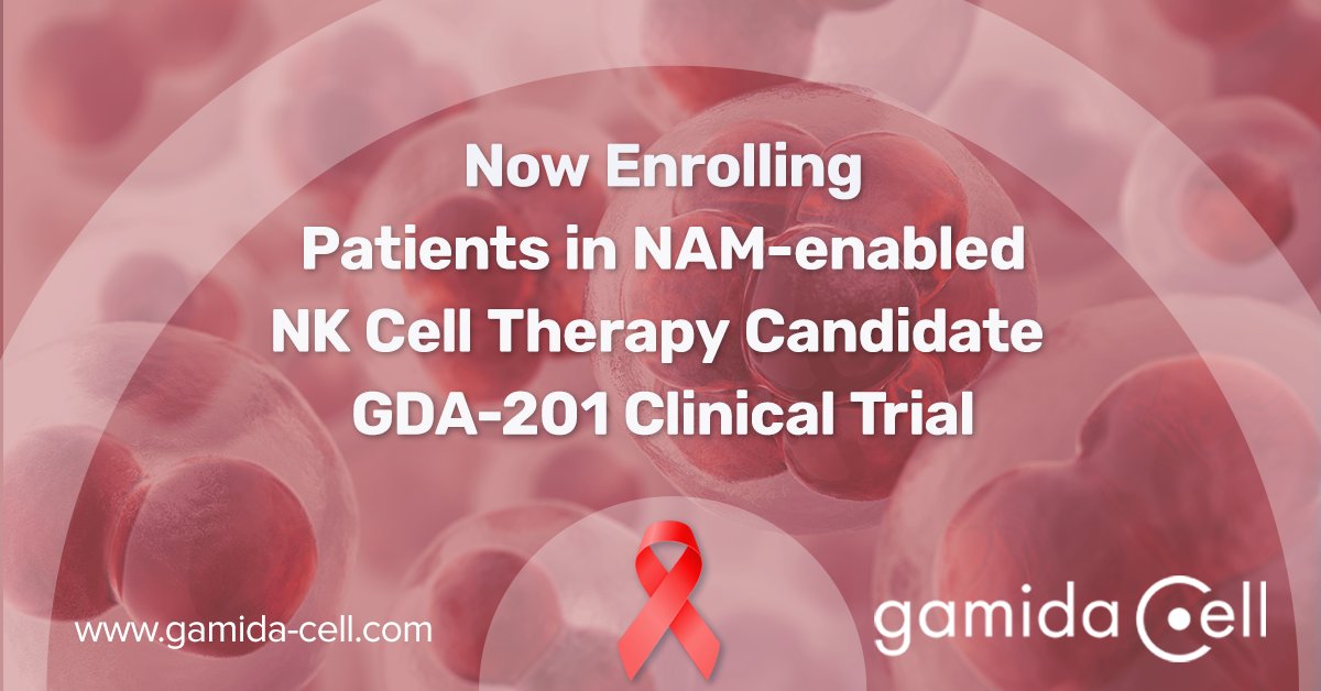 GamidaCellTx's tweet photo. #GamidaCell is enrolling patients in its Phase 1/2 study evaluating a cryopreserved formulation of #GDA201, an NK cell therapy candidate, as a treatment for patients with #follicularlymphoma and #diffuselargeBcelllymphoma.
Learn More: https://t.co/z9dRHRCrJp https://t.co/e2ddlGc9g8