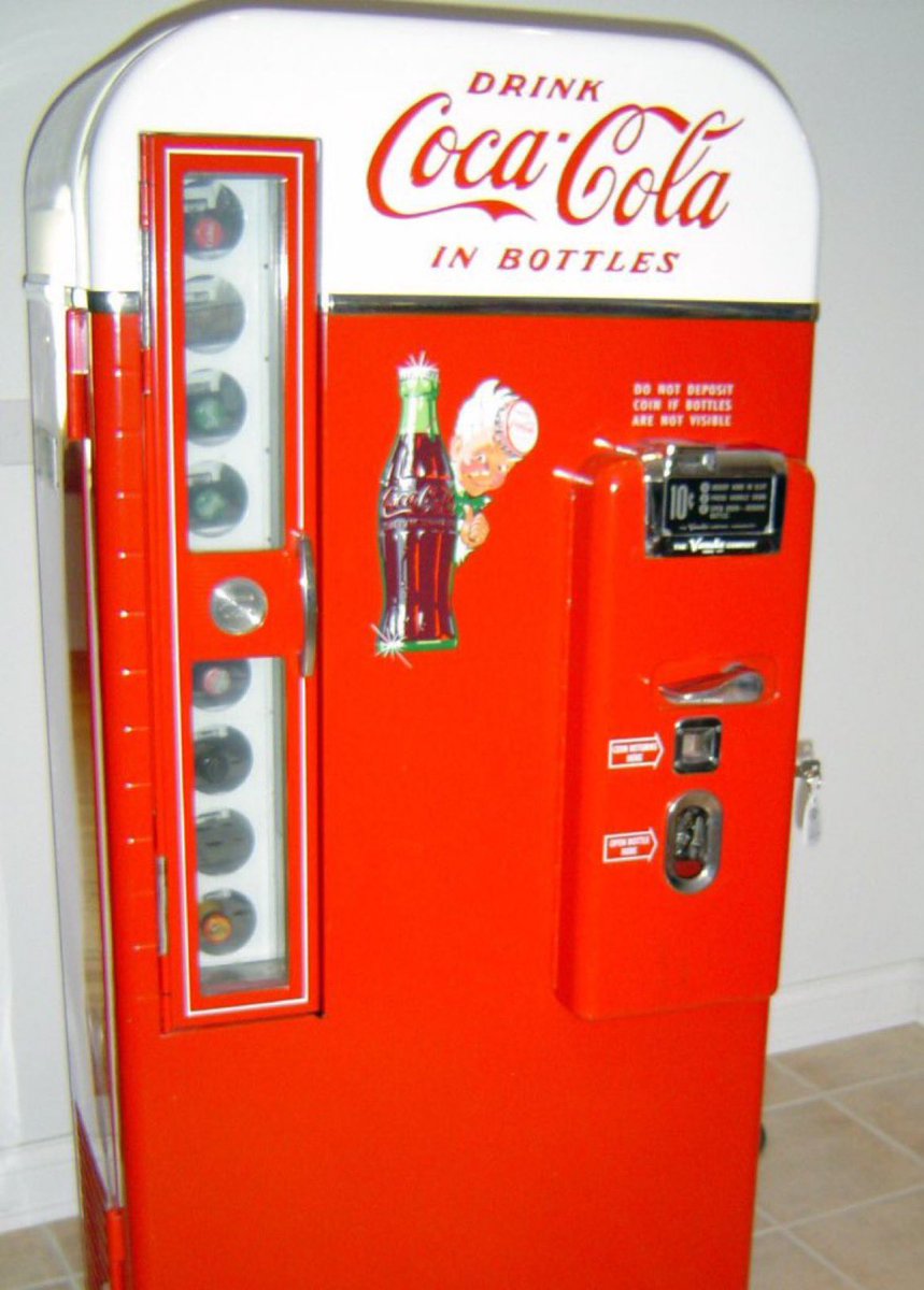 I can remember when Coke machines had glass bottles and it was glorious.