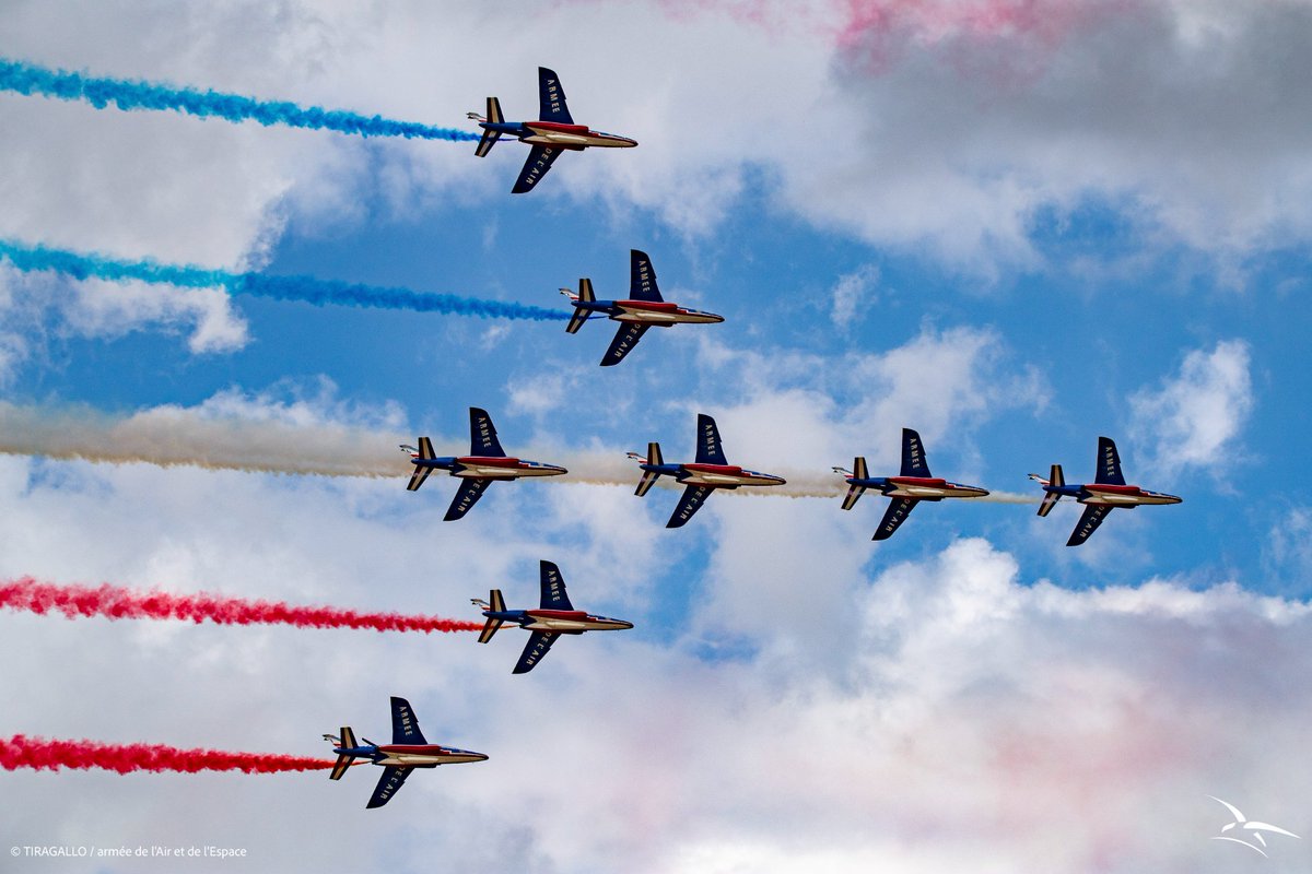 Demain, les pilotes de la <a href="/PAFofficiel/">Patrouille de France</a>  ✈ vont survoler le Centre Spatial Toulousain pour faire honneur au Commandement de l'Espace ! Le centre spatial toulousain est le cœur de l'écosystème spatial français.🇫🇷🛰
