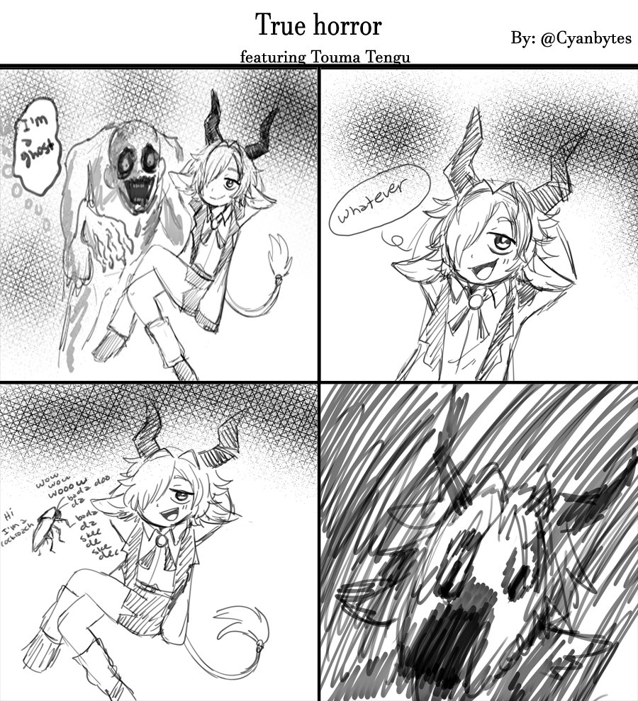 This fantastic comic was made by <a href="/CyanBytes/">Cyan Bytes |COMMS OPEN|</a> 
Thank you again Cyan!💜💜 #TenguriArt