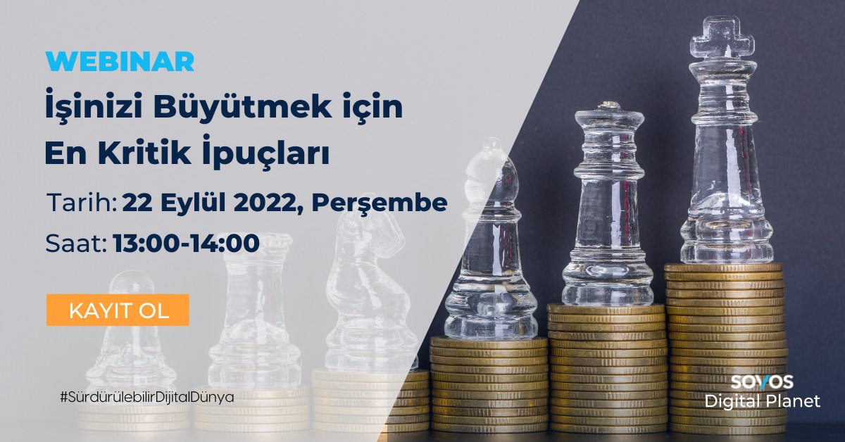 Webinara son bir gün! 🔔

Büyüme yolunda ihtiyacınız olan tüm detayları öğrenebileceğiniz “İşinizi Büyütmek için En Kritik İpuçları” webinarı yarın, kaydolmayı unutmayın. bit.ly/3qUNLYx