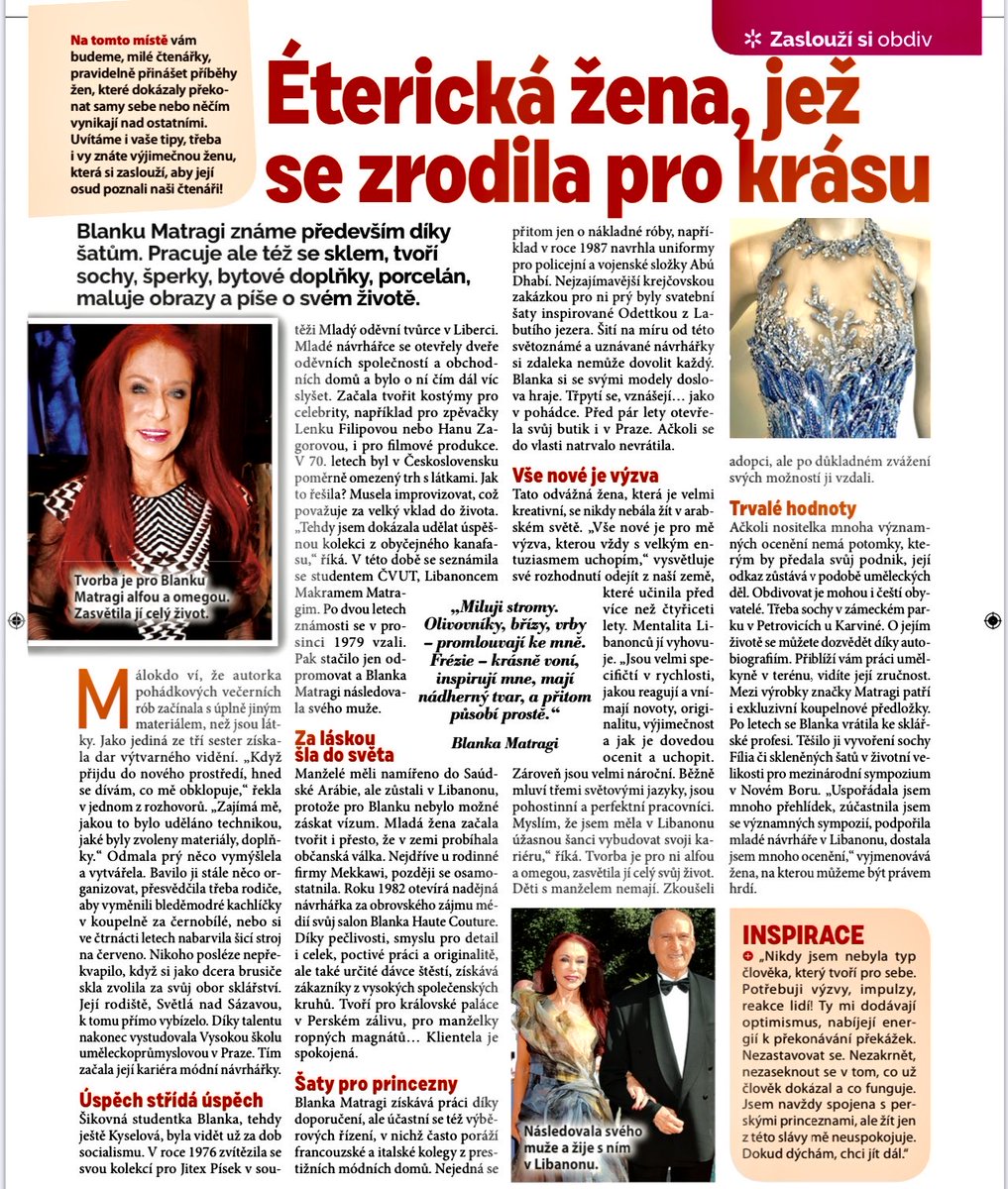 Dekuji 🙏
#moda #design #zivot # kreativita #blankamatragi