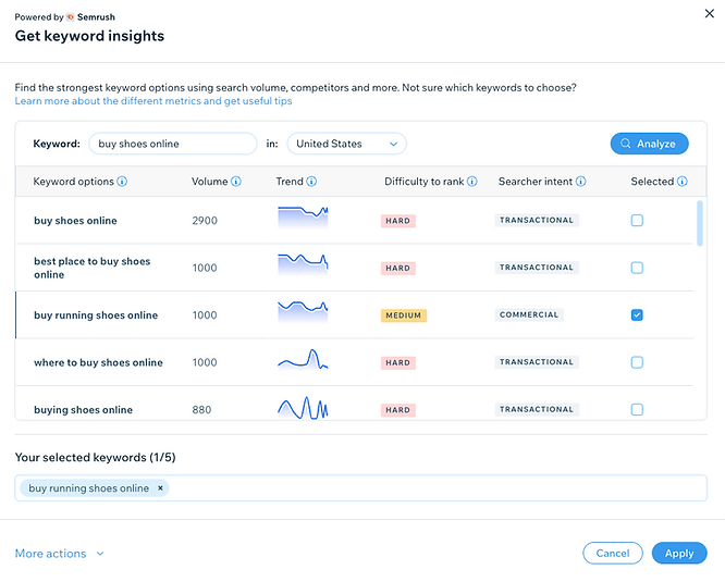 CrystalontheWeb's tweet photo. 🚨BIG New #WixSEO release🚨
Our new integration with @Semrush, allows @Wix users to access SEO keyword data directly through the dashboard.

Data from Semrush will help Wix to improve rankings and identify which keywords to target and filter for keyword intent!

1/5 https://t.co/i1deaytBmA