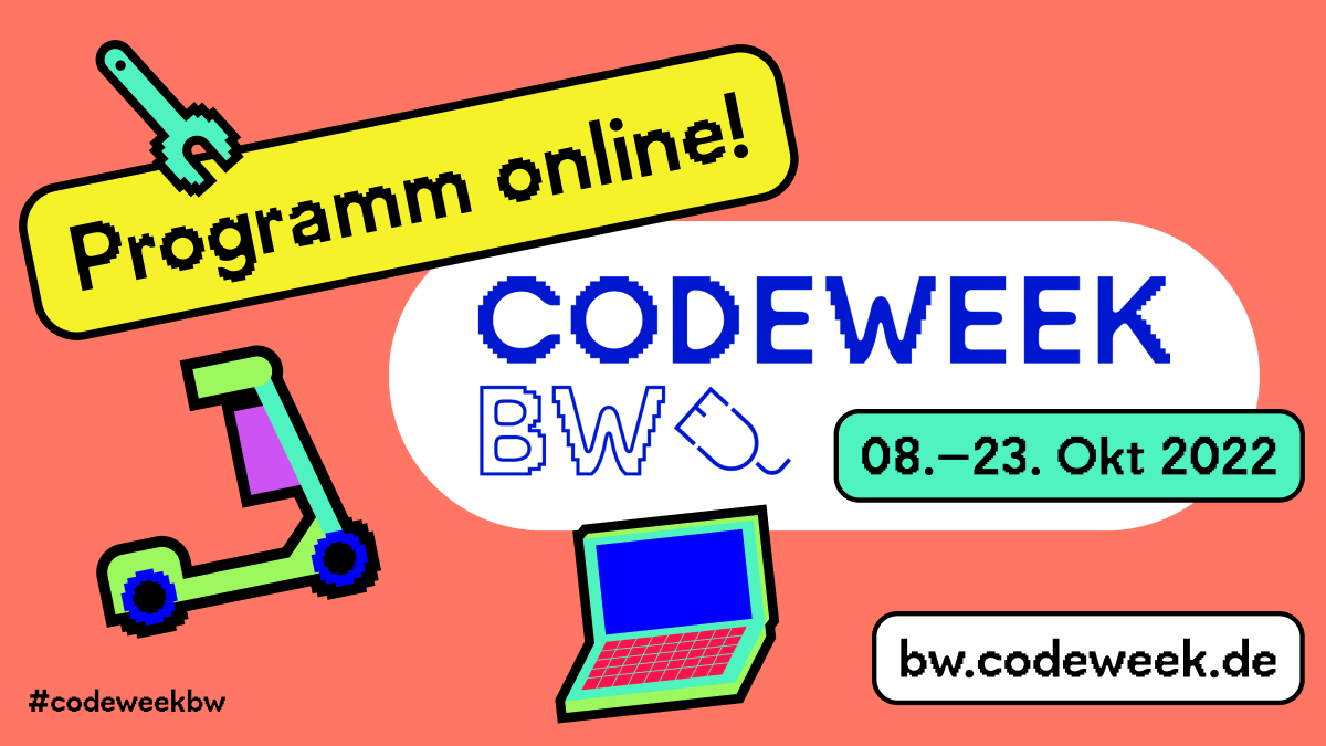TINKERTANK (@tinkertank_de) on Twitter photo Yay!✨Bereits über 70 Events gibt's bei der von uns koordinierten #codeweekbw 2022, dem Südwest-Regio Hub der <a href="/CodeWeekGermany/">Code Week Germany</a>! #Coden & #tüfteln, was das Zeug hält! Für Workshops anmelden oder selbst einen anbieten! 👉bw.codeweek.de #mint @stuttgarttweets @thelaend Yay!✨Bereits über 70 Events gibt's bei der von uns koordinierten #codeweekbw 2022, dem Südwest-Regio Hub der <a href="/CodeWeekGermany/">Code Week Germany</a>! #Coden & #tüfteln, was das Zeug hält! Für Workshops anmelden oder selbst einen anbieten! 👉bw.codeweek.de #mint @stuttgarttweets @thelaend